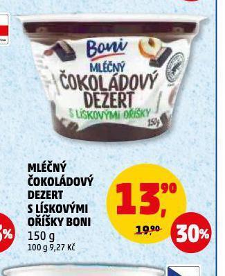 Penny Market Mléčný čokoládový dezert nabídka