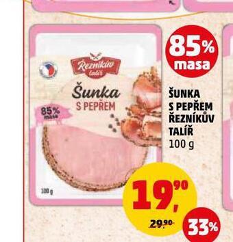Penny Market Šunka s pepřem nabídka