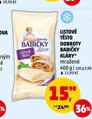 Penny Market Listové těsto nabídka