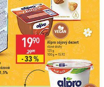 Globus Alpro sójový dezert nabídka