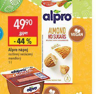 Globus Alpro nápoj nabídka