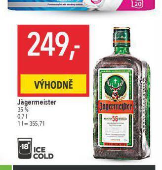 Globus Jägermeister nabídka