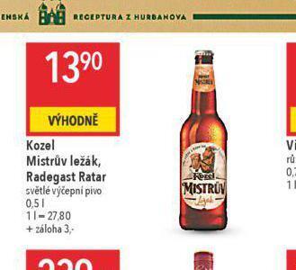 Globus Kozel mistrův ležák nabídka