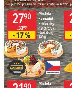 Globus Madeta kamadet královský 48% nabídka