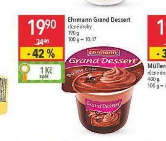 Globus Ehrmann grand dessert nabídka