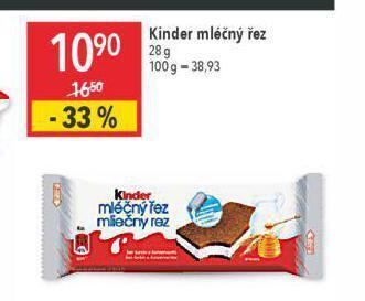 Globus Kinder mléčný řez nabídka