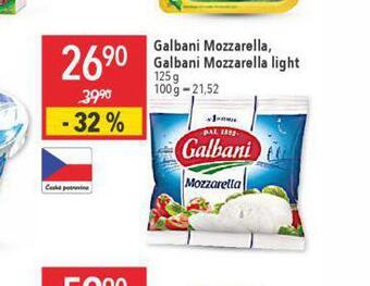 Globus Galbani mozzarella. mozarella light nabídka