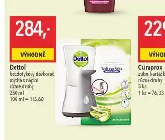 Globus Dettol bezdotykový dávkovač mydla s náplní nabídka