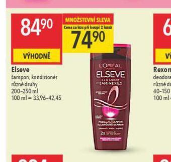Globus Loreal elseve šampon, kondicioner nabídka