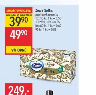 Globus Zewa softis papírové kapesníky nabídka