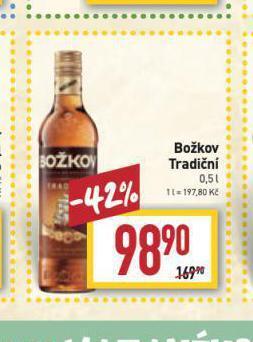 Billa Božkov tradiční nabídka