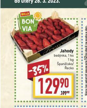 Billa Jahody nabídka