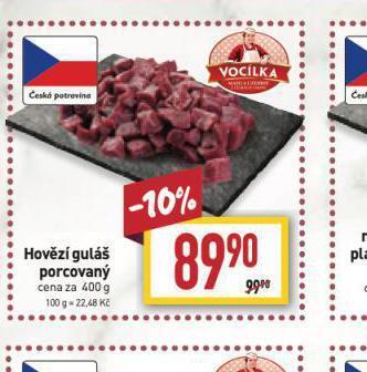 Billa Hovězí guláš porcovaný nabídka