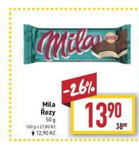Billa Mila řezy nabídka