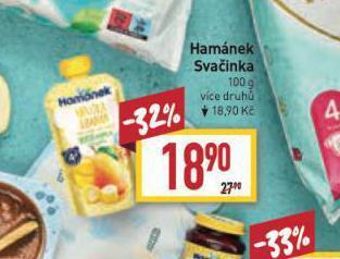 Billa Hamánek svačinka nabídka
