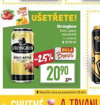 Billa Strongbow nabídka