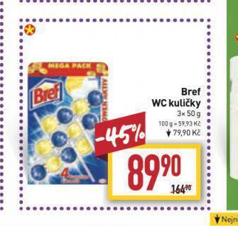 Billa Bref wc kuličky nabídka