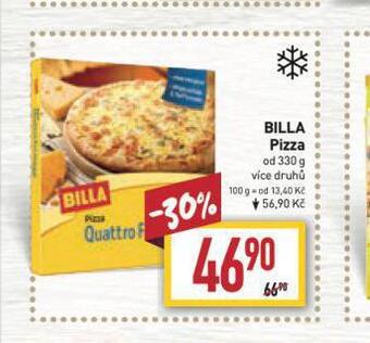 Billa Billa pizza nabídka