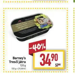 Billa Barney´s tresčí játra nabídka