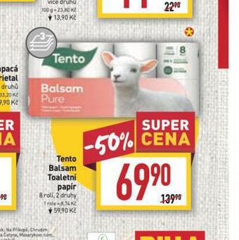 Billa Tento balsam toaletní papír nabídka