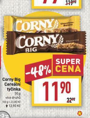 Billa Corny big cereální tyčinka nabídka