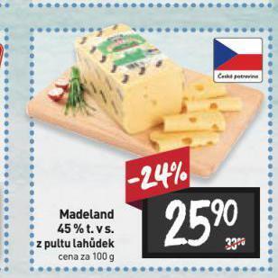 Billa Madeland 45% nabídka