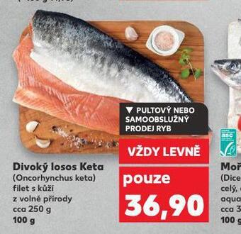 Kaufland Divoký losos keta nabídka