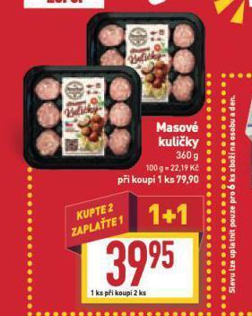 Billa Masové kuličky nabídka