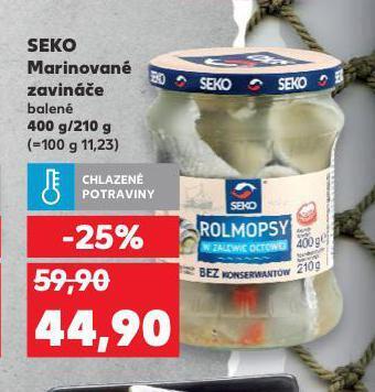 Kaufland Seko marinované zavináče nabídka