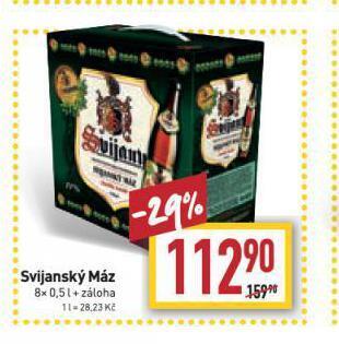 Billa Pivo svijanský máz nabídka