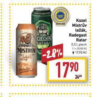 Billa Kozel mistrův ležák nabídka