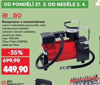 Kaufland Kompresor s manometrem nabídka