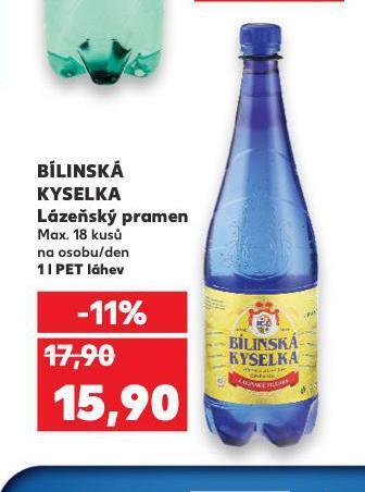 Kaufland Bílinská kyselka nabídka
