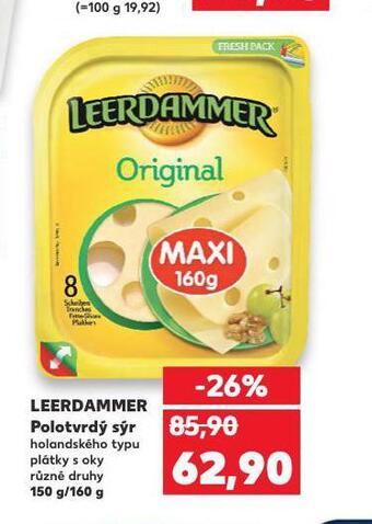 Kaufland Leerdammer polotvrdý sýr nabídka