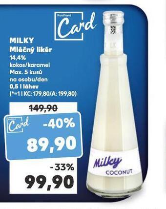 Kaufland Milky mléčný likér nabídka