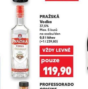 Kaufland Pražská vodka nabídka