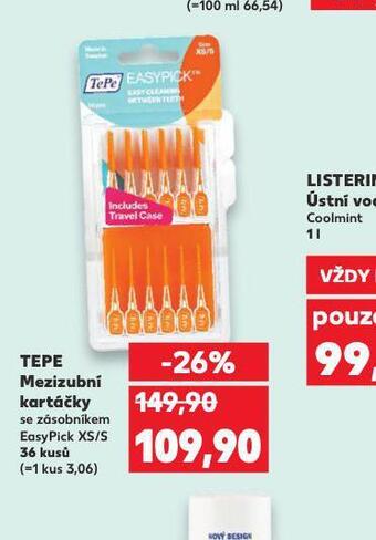 Kaufland Tepe mezizubní kartáčky nabídka