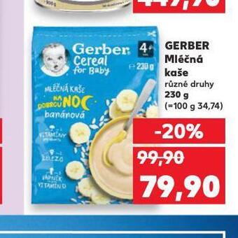 Kaufland Gerber mléčná kaše nabídka