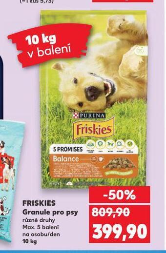 Kaufland Friskies granule pro psy nabídka