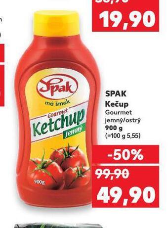 Kaufland Spak kečup nabídka