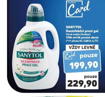 Kaufland Sanytol dezinfekční prací gel nabídka