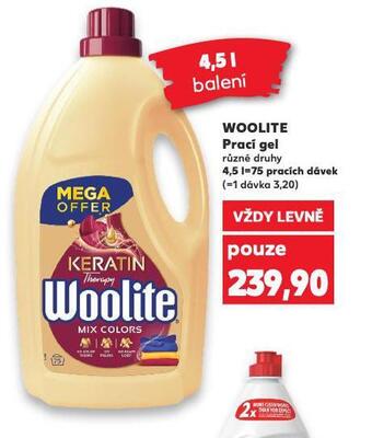 Kaufland Woolite prací gel nabídka