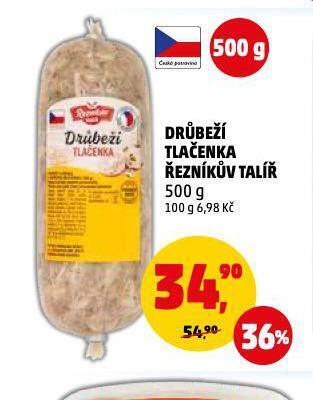 Penny Market Drůbeží tlačenka nabídka