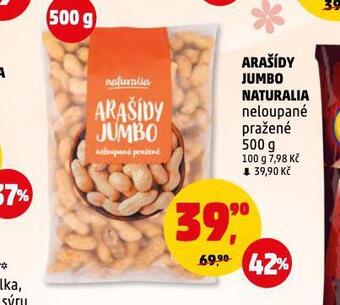 Penny Market Arašídy jumbo naturalia nabídka