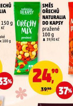 Penny Market Směs ořechů naturalia do kapsy nabídka