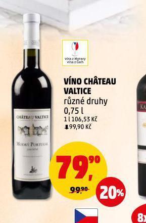Penny Market Víno chateau valtice nabídka