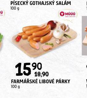 Terno Farmářské libové párky nabídka