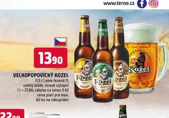 Terno Pivo velkopopovický kozel 10 nabídka