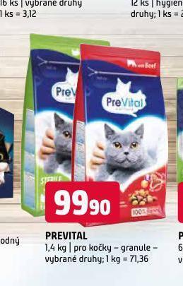 Terno Prevital granule pro kočky nabídka