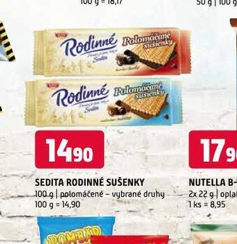 Terno Sedita rodinné sušenky nabídka